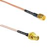 0.5 feet RG316 SSMA Male to SSMA Female RF Pigtail Coaxial Cable view 1
