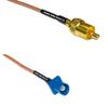 1 feet RG316 RCA Male to Fakra C Male RF Pigtail Coaxial Cable view 1