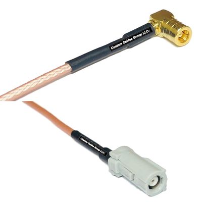 0.5 feet RG316 SMB Female Angle to AVIC Jack RF Pigtail Coaxial Cable