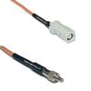 0.5 feet RG316 AVIC Jack to TS-9 Female RF Pigtail Coaxial Cable view 1