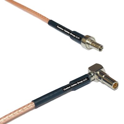 0.5 feet RG316 CRC9 Male to MS162 Male Angle RF Pigtail Coaxial Cable