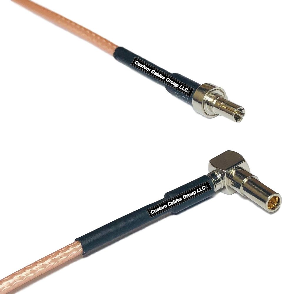 0.5 feet RG316 CRC9 Male to MS162 Male Angle RF Pigtail Coaxial Cable