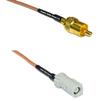 0.5 feet RG316 RCA Male to AVIC Jack RF Pigtail Coaxial Cable view 1