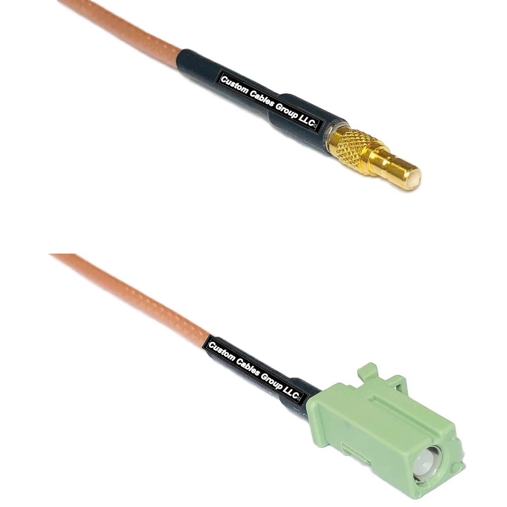 0.5 feet RG316 SSMB Male to Avic Green Pioneer Jack RF Pigtail Coaxial Cable