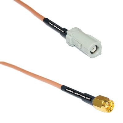 0.5 feet RG316 AVIC Jack to SSMA Male RF Pigtail Coaxial Cable