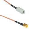 0.5 feet RG316 AVIC Jack to SSMA Male RF Pigtail Coaxial Cable view 1