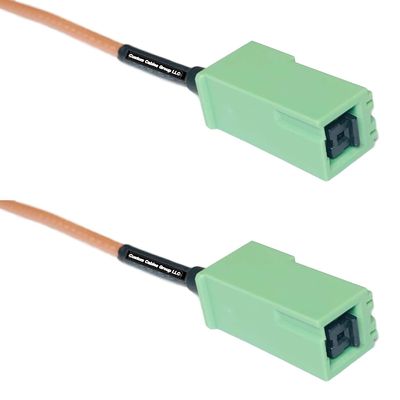 0.5 feet RG316 GT5-1S Green to GT5-1S Green RF Pigtail Coaxial Cable