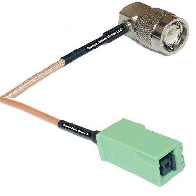 1 feet RG316 TNC Male Angle to GT5-1S Green RF Pigtail Coaxial Cable