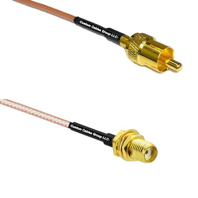 0.5 feet RG316 RCA Male to SSMA Female RF Pigtail Coaxial Cable