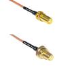 0.5 feet RG316 SMA Female Long to SMA Female O-Ring RF Pigtail Coaxial Cable view 1