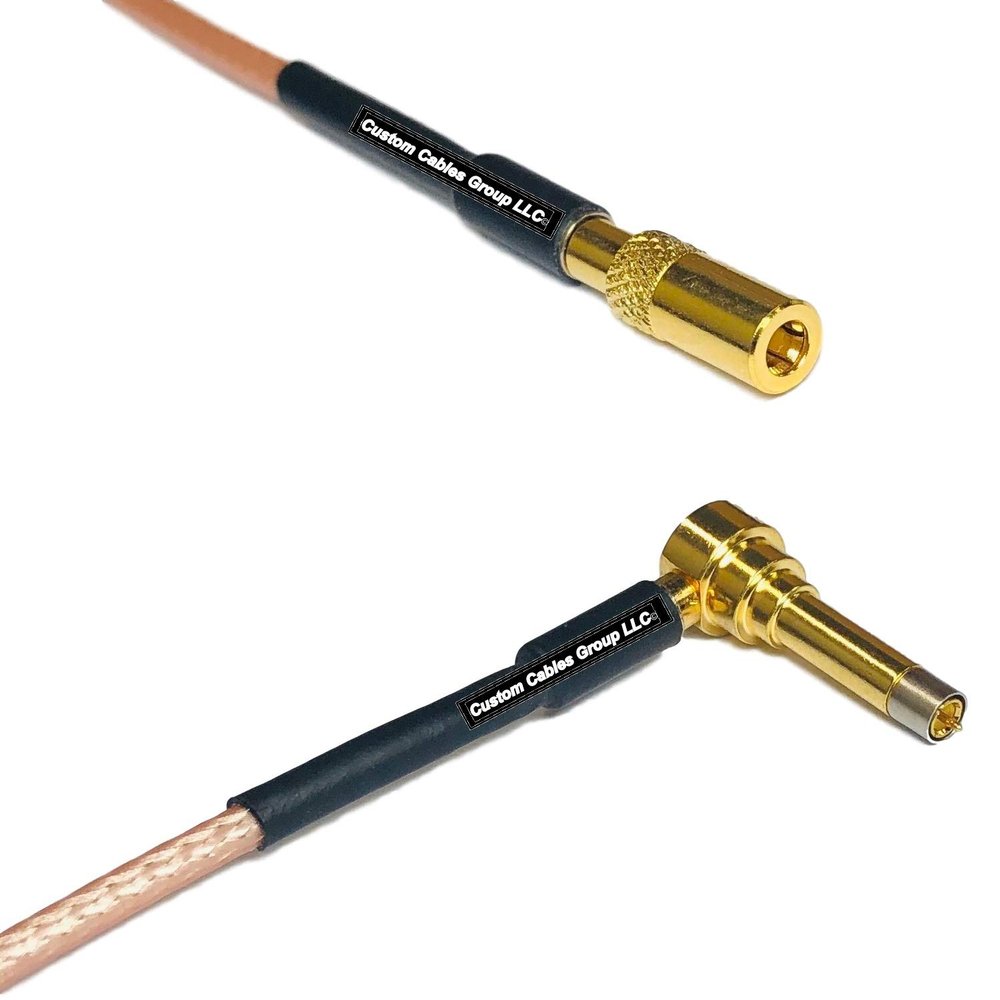 1 feet RG316 SSMB Female to MS156 Male Angle Long RF Pigtail Coaxial Cable