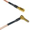 1 feet RG316 SSMB Female to MS156 Male Angle Long RF Pigtail Coaxial Cable view 1