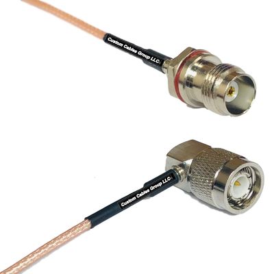 0.5 feet RG316 TNC Female Small Bulk to TNC Male Angle RF Pigtail Coaxial Cable