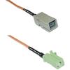 0.5 feet RG316 GT5-1S to Avic Green Pioneer Jack RF Pigtail Coaxial Cable view 1