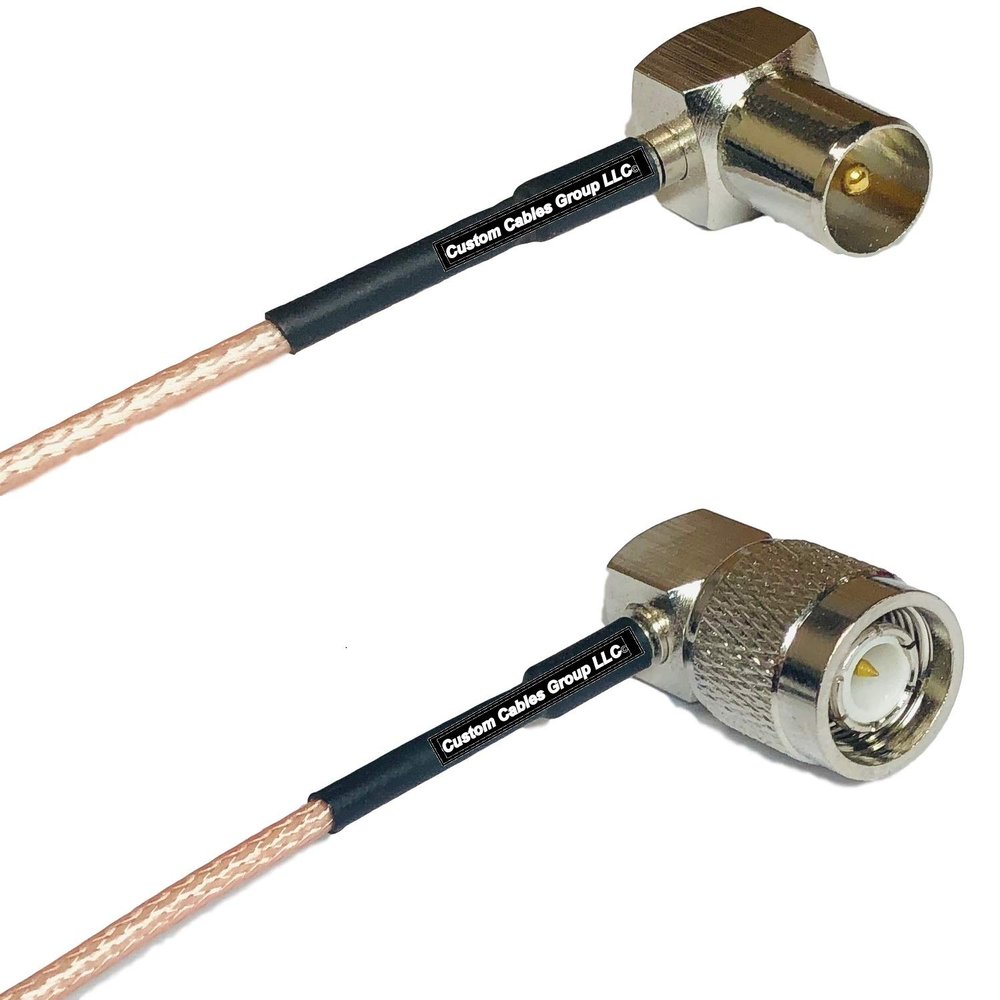 0.5 feet RG316 DVB Pal Male Angle to TNC Male Angle RF Pigtail Coaxial Cable