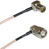 0.5 feet RG316 DVB Pal Male Angle to TNC Male Angle RF Pigtail Coaxial Cable view 1