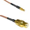 0.5 feet RG316 SSMB Male to RCA Female RF Pigtail Coaxial Cable view 1
