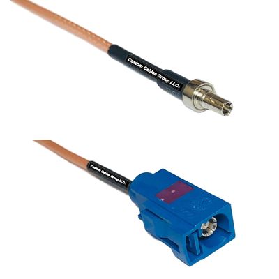 0.5 feet RG316 CRC9 Male to Fakra C Female RF Pigtail Coaxial Cable