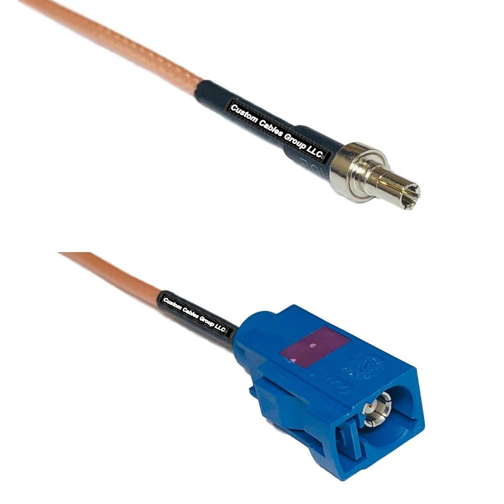 0.5 feet RG316 CRC9 Male to Fakra C Female RF Pigtail Coaxial Cable