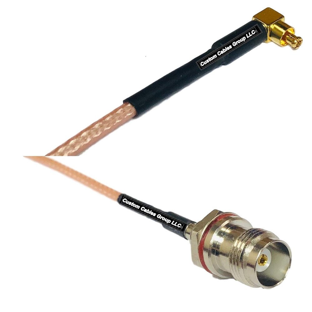 0.5 feet RG316 MC Card Male Angle to TNC Female Small Bulk RF Pigtail Coaxial Cable