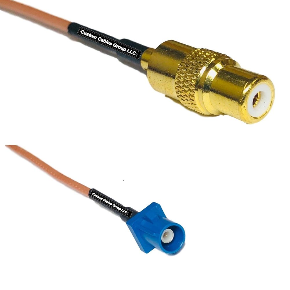 1 feet RG316 RCA Female to Fakra C Male RF Pigtail Coaxial Cable