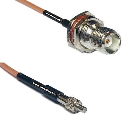 1 feet RG316 TNC Female Bulkhead to TS-9 Female RF Pigtail Coaxial Cable