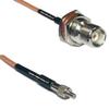 1 feet RG316 TNC Female Bulkhead to TS-9 Female RF Pigtail Coaxial Cable view 1