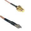 0.5 feet RG316 SMA Female O-Ring to TS-9 Female RF Pigtail Coaxial Cable view 1