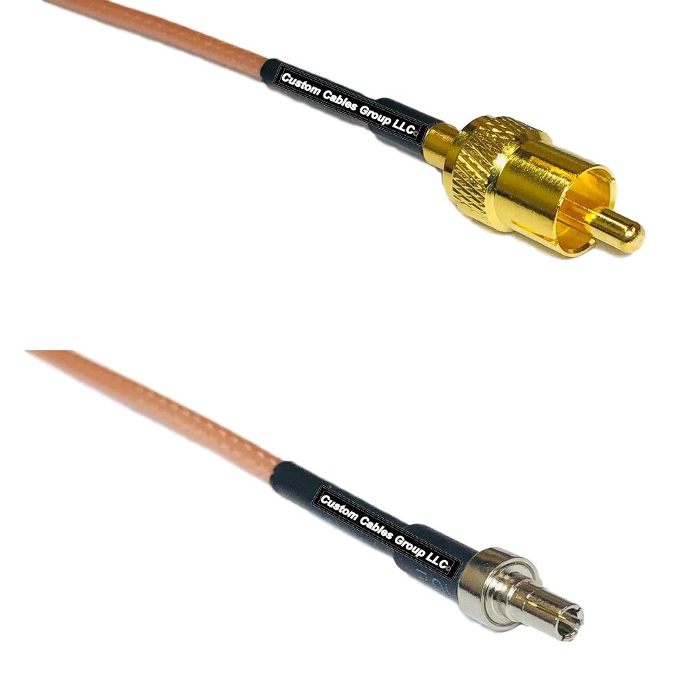0.5 feet RG316 RCA Male to CRC9 Male RF Pigtail Coaxial Cable