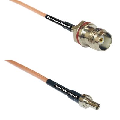 0.5 feet RG316 TNC Female Small Bulk to CRC9 Male RF Pigtail Coaxial Cable