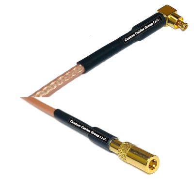 0.5 feet RG316 MC Card Male Angle to SSMB Female RF Pigtail Coaxial Cable