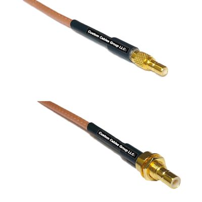 0.5 feet RG316 SSMB Male to SMB Male Bulkhead RF Pigtail Coaxial Cable