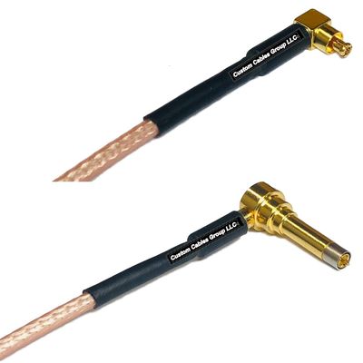 1 feet RG316 MC Card Male Angle to MS156 Male Angle Long RF Pigtail Coaxial Cable