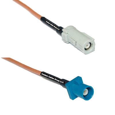 0.5 feet RG316 AVIC Jack to Fakra Z Male RF Pigtail Coaxial Cable