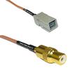 0.5 feet RG316 GT5-1S to RCA Female RF Pigtail Coaxial Cable view 1