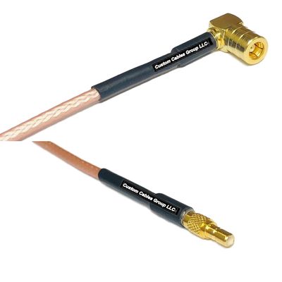 0.5 feet RG316 SMB Female Angle to SSMB Male RF Pigtail Coaxial Cable
