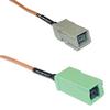 0.5 feet RG316 GT5-1S to GT5-1S Green RF Pigtail Coaxial Cable view 1