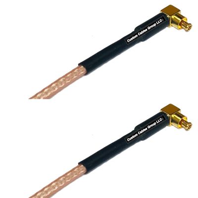 0.5 feet RG316 MC Card Male Angle to MC Card Male Angle RF Pigtail Coaxial Cable