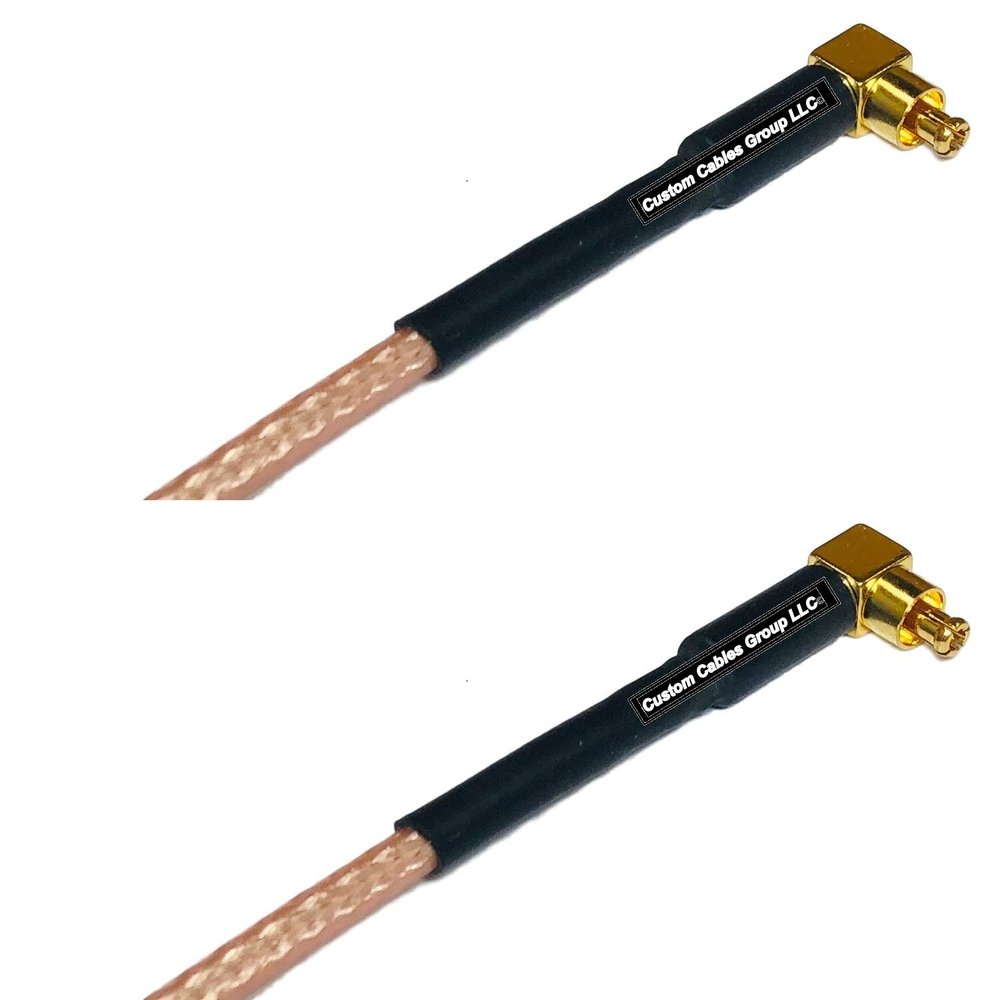 0.5 feet RG316 MC Card Male Angle to MC Card Male Angle RF Pigtail Coaxial Cable