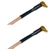 0.5 feet RG316 MC Card Male Angle to MC Card Male Angle RF Pigtail Coaxial Cable view 1