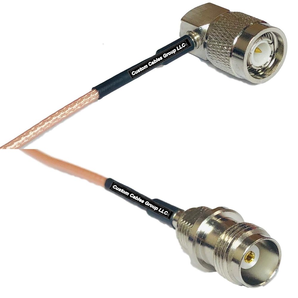 0.5 feet RG316 TNC Male Angle to TNC Female RF Pigtail Coaxial Cable