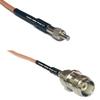 0.5 feet RG316 TS-9 Female to TNC Female RF Pigtail Coaxial Cable view 1