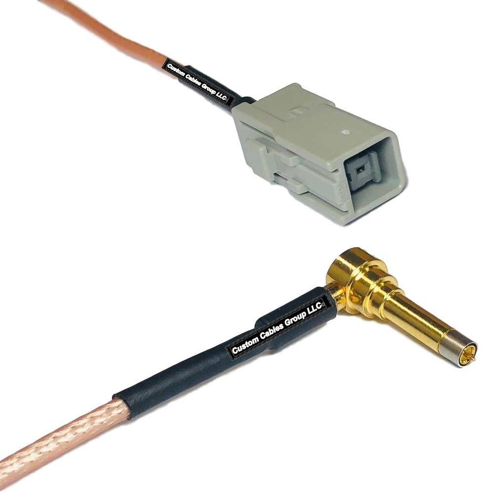 0.5 feet RG316 GT5-1S to MS156 Male Angle Long RF Pigtail Coaxial Cable