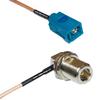 6 feet RG316 Fakra Z Female to N Female Bulkhead Angle RF Pigtail Coaxial Cable view 1