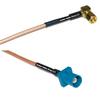 0.5 feet RG316 SMC Female Angle to Fakra Z Male RF Pigtail Coaxial Cable view 1