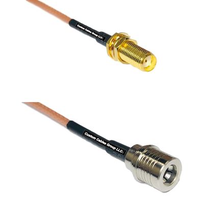 1 feet RG316 SMA Female Long to QMA Male RF Pigtail Coaxial Cable