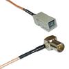 0.5 feet RG316 GT5-1S to DVB Pal Male Angle RF Pigtail Coaxial Cable view 1