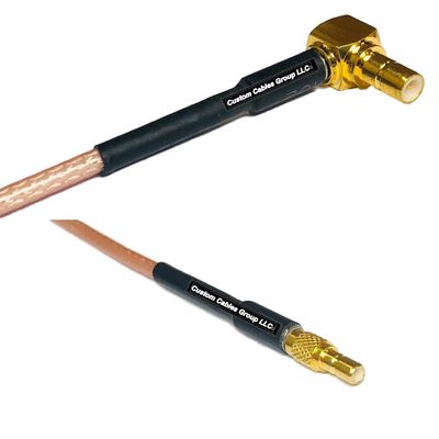0.5 feet RG316 SMB Male Angle to SSMB Male RF Pigtail Coaxial Cable