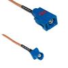 0.5 feet RG316 Fakra C Female to Fakra C Male RF Pigtail Coaxial Cable view 1
