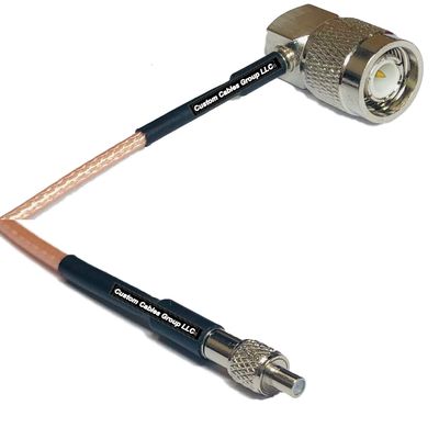 0.5 feet RG316 TNC Male Angle to TS-9 Female RF Pigtail Coaxial Cable
